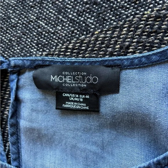 Blue Ruffle Sleeve Dress - Picture 5 of 7